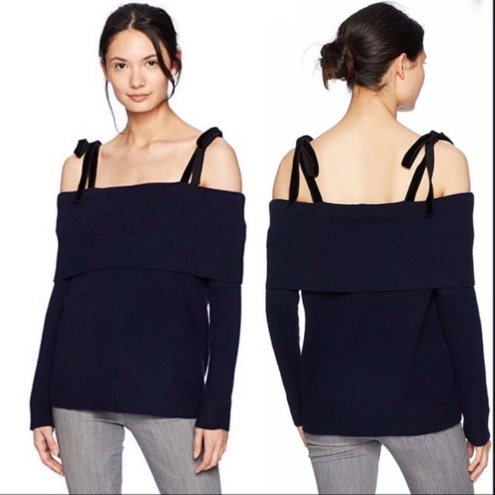 Paige Violette over the shoulder sweater